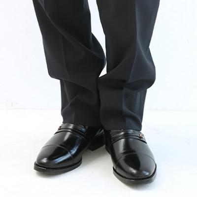 ふるさと納税 大和郡山市 紳士靴 カンガルー革ビジネス 5cmアップシークレットシューズ ブラック 26cm No.716 |  | 02