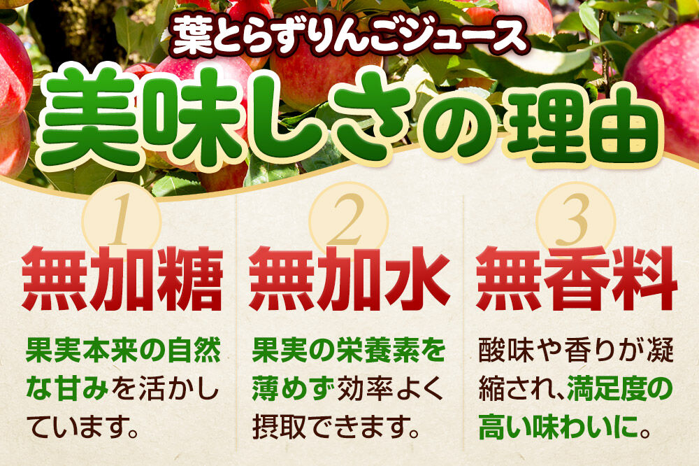 葉とらずりんごジュース（1000g×6本セット）青研 ためのぶストア [アップル おいしい ジュース セット セット品 はとらず りんご 飲料 果実 果物 取ら 美味 葉っぱ 葉とらず 林檎]