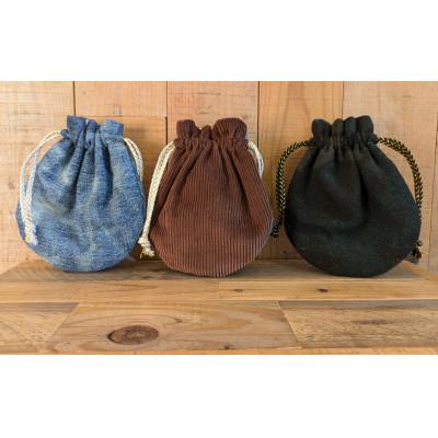 ふるさと納税 川棚町 upcycle　デニム 巾着 小物入れ(3個組) |  | 01