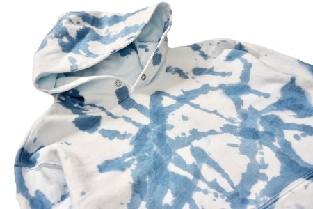 パーカー ASCENSION  藍染め アブストラクト パーカーB 1枚 ファッション 服 男性 メンズ 女性 レディース  M