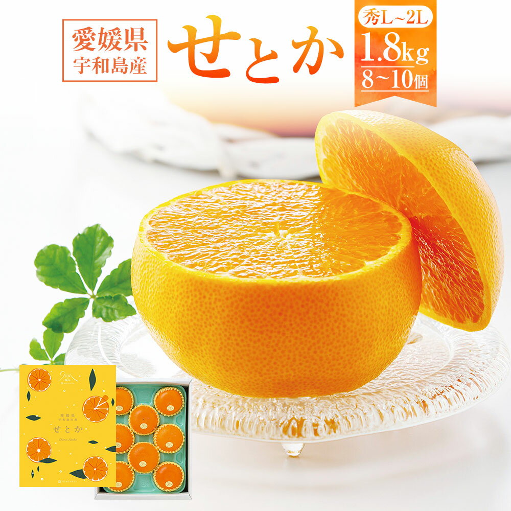 【ふるさと納税】愛媛県 宇和島産 せとか 秀 L～2Lサイズ 約1.8kg 8～10個 みかん ミカン 蜜柑 柑橘 果物 くだもの フルーツ デザート おやつ 国産 愛媛県産 送料無料【2026年3月上旬～3月下旬発送予定】(870)