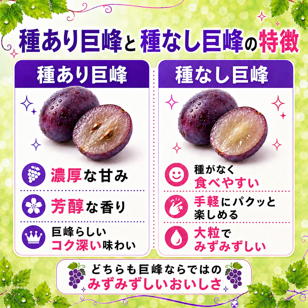 ぶどう 巨峰 葡萄 グレープ 果物 フルーツ 甘い おいしい 旬
