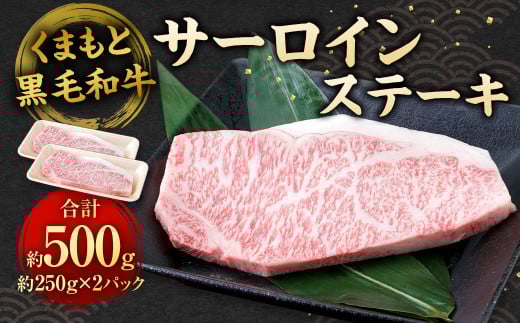 くまもと黒毛和牛 サーロインステーキ 500g （250g×2パック） 牛肉 お肉