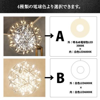ふるさと納税 小牧市 LEDペンダントライト シリウス300×ヴィーナス500 外:電球色 内:白色[172C06-01] |  | 01