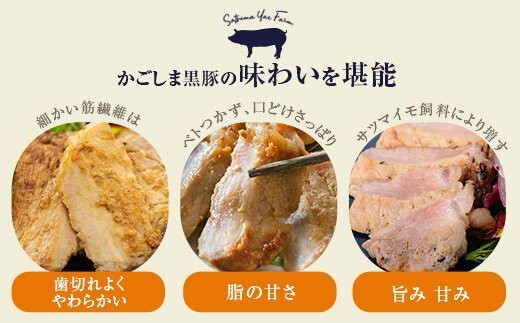 BS-318 かごしま黒豚ロース肉の味噌漬けと塩麹漬け10枚セット（ご自宅用各5枚） SDGs未来都市薩摩川内