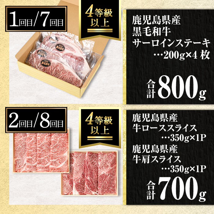isa585 【定期便12回】満足贅沢 牛肉定期便(合計9.3kg超) 肉 牛肉 霜降り すきやき しゃぶしゃぶ 牛しゃぶ サーロイン リブロース ステーキ 冷凍 ロース カタロース 肩ロース BBQ