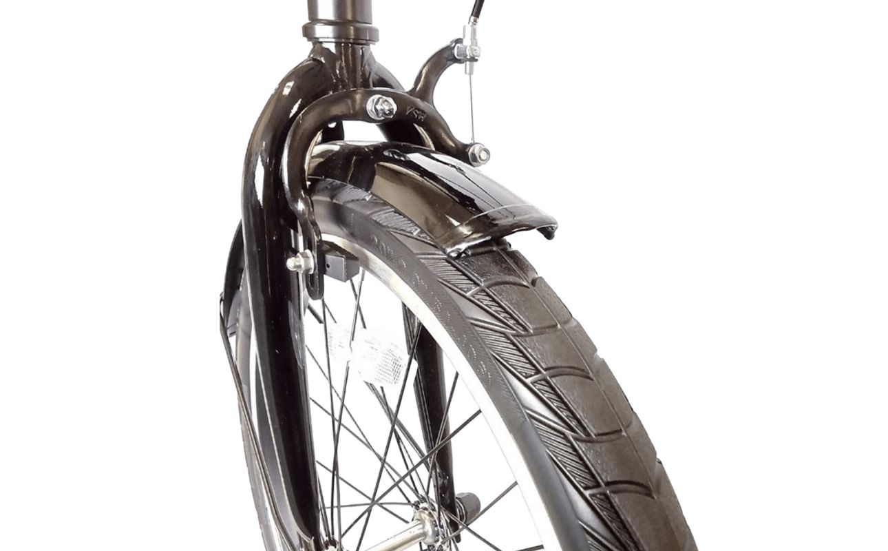 パンクしないオリタタミ自転車 MOVONA ワイドタイヤ 20型 6段変速【ブラック】武田産業【四日市市 で人気の返礼品 ノーパンク 武田産業 折り畳み自転車 三重県 四日市 四日市市ふるさと納税】