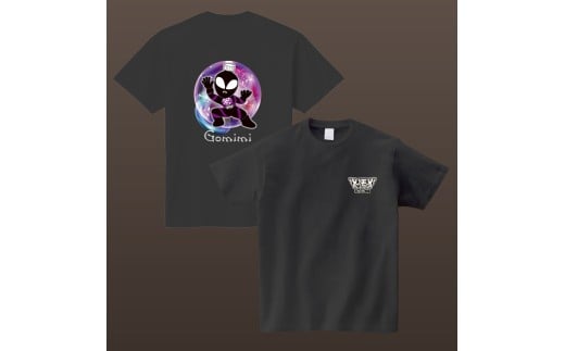 Tシャツ 選べるサイズ オリジナル ゴミミー 両面 Tシャツ L サイズ ブラック 1枚 ティーシャツ かっこいい プリント 御当地キャラ メンズ レディース 株式会社明新社 奈良県 奈良市