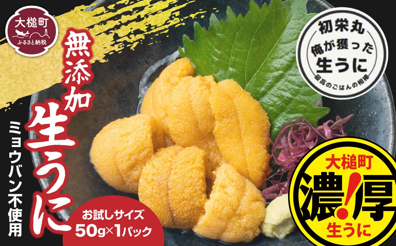 
                  【お試し50g×1パック】三陸産生うに【令和8年6月発送】【配送日指定不可】【35】 初栄丸
                