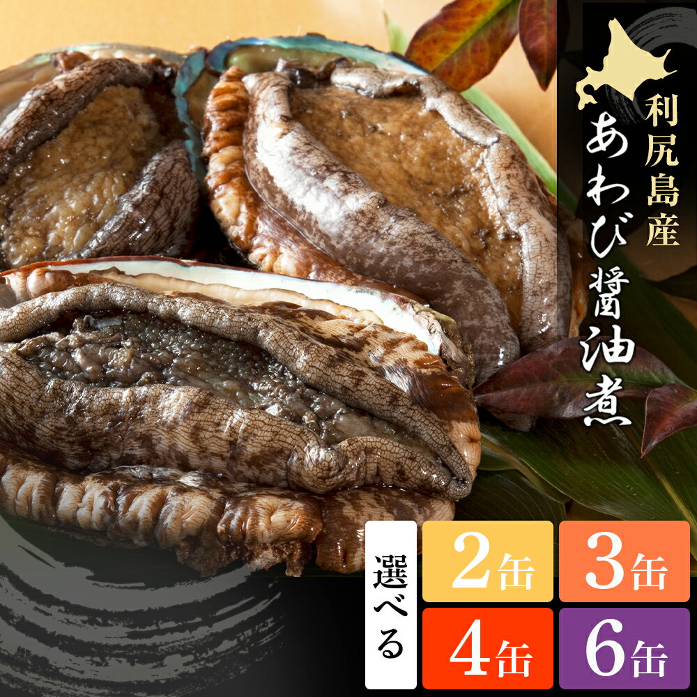 【ふるさと納税】 【期間限定・価格見直し】利尻島産・あわび醤油煮 選べる2〜6缶《利尻漁業協同組合》北海道ふるさと納税 利尻富士町 ふるさと納税 北海道 海鮮 あわび 珍味 缶詰 鮑 アワビ 貝 醤油煮 おせち