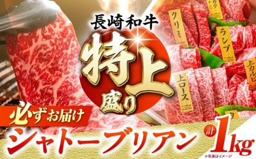【7日程度発送】焼肉盛り合わせ（特上）約1kg 長崎和牛 A4-A5 長与町/meat shop FUKU [ECS013] 焼肉 焼き肉 やきにく 国産 和牛 焼肉セット A5 牛肉 食べ比べ 赤身