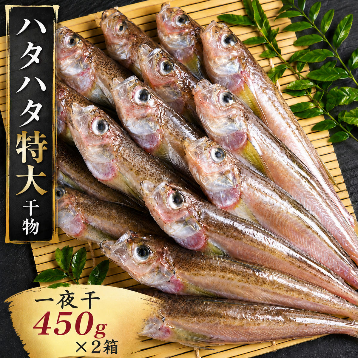 ハタハタ（特大）干物 一夜干し 450g ×2箱 魚貝類 