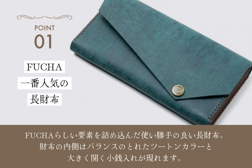 長財布 レディース イエロー [FUCHA 石川県 志賀町 CJ5013-f] Long Wallet III イタリアンレザー プエブロレザー ハンドメイド 手縫い 革製品 本革