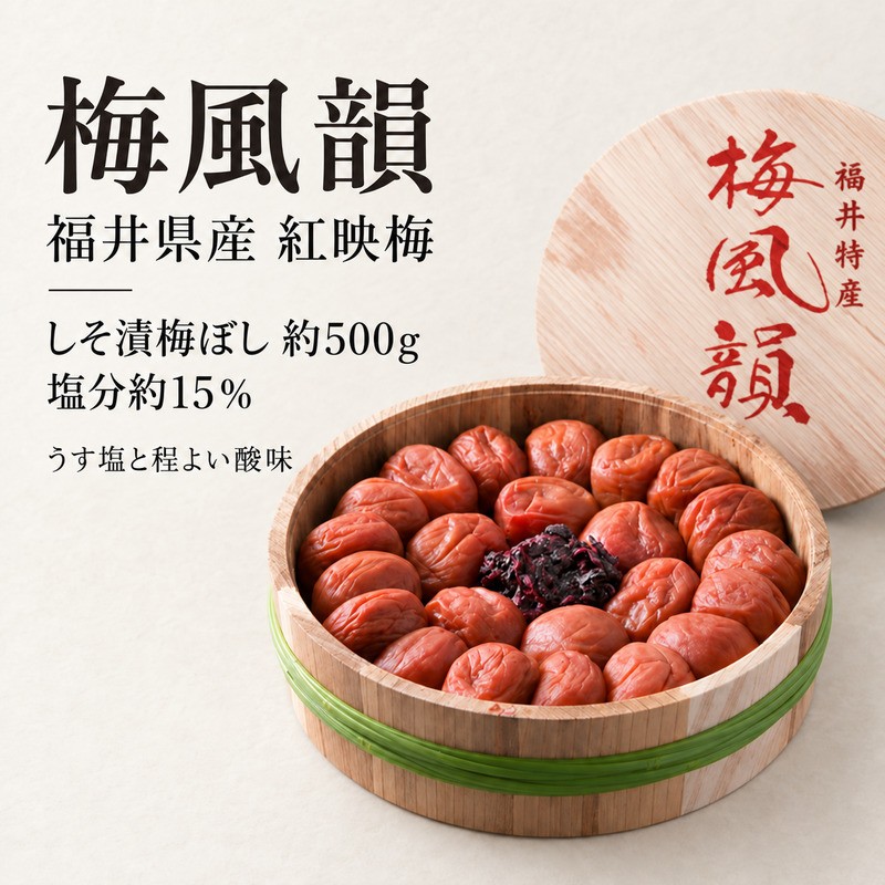 梅風韻(しそ漬梅ぼし) 約500g[高島屋選定品］ 梅干し 