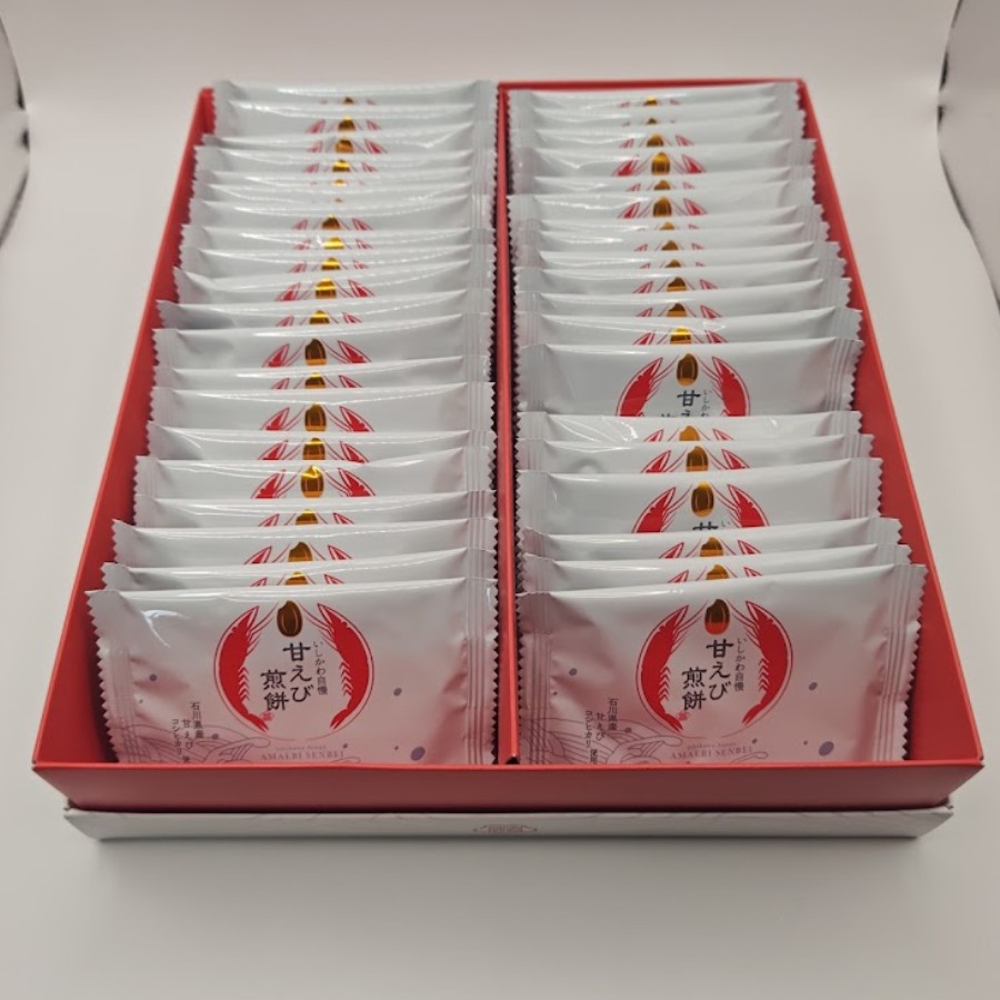 ＜加賀陣屋＞いしかわ自慢 甘えび煎餅40枚入