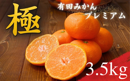 有田みかん 極 プレミアム 3.5kg (2S～Lサイズ) 光センサー選別 / 温州みかん みかん 甘い 高級 和歌山 柑橘 ※2026年11月下旬～2027年1月上旬頃に順次発送予定 ※北海道・沖縄・離島への配送不可【nuk004-p-3d5A】 