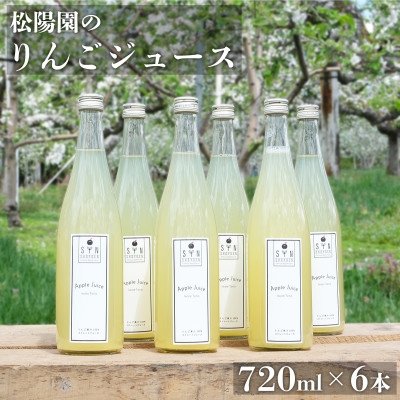 
                  松陽園 りんごジュース 720ml×6本セット 遠野産りんご100%使用【1511274】
                