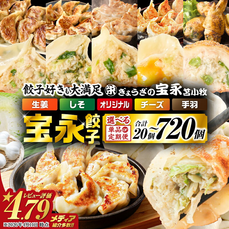 【ふるさと納税】＜選べる種類・容量・回数＞ ぎょうざの宝永 宝永 餃子 チーズ餃子 しそ餃子 1kg 〜 1.5kg 定期便 冷凍 ギョーザ 肉 チーズ 食べ比べ セット 水餃子 焼き餃子 惣菜 総菜 北海道 苫小牧市 おすすめ ランキング プレゼント ギフト