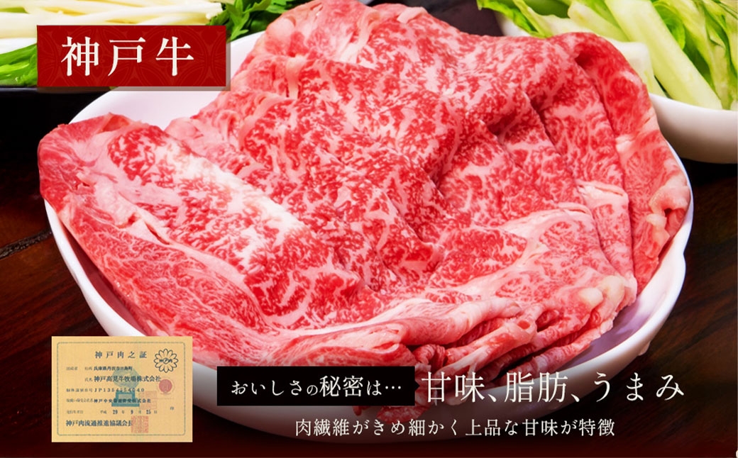 【和牛セレブ】神戸牛 すき焼き&しゃぶしゃぶセット（モモ）約750g