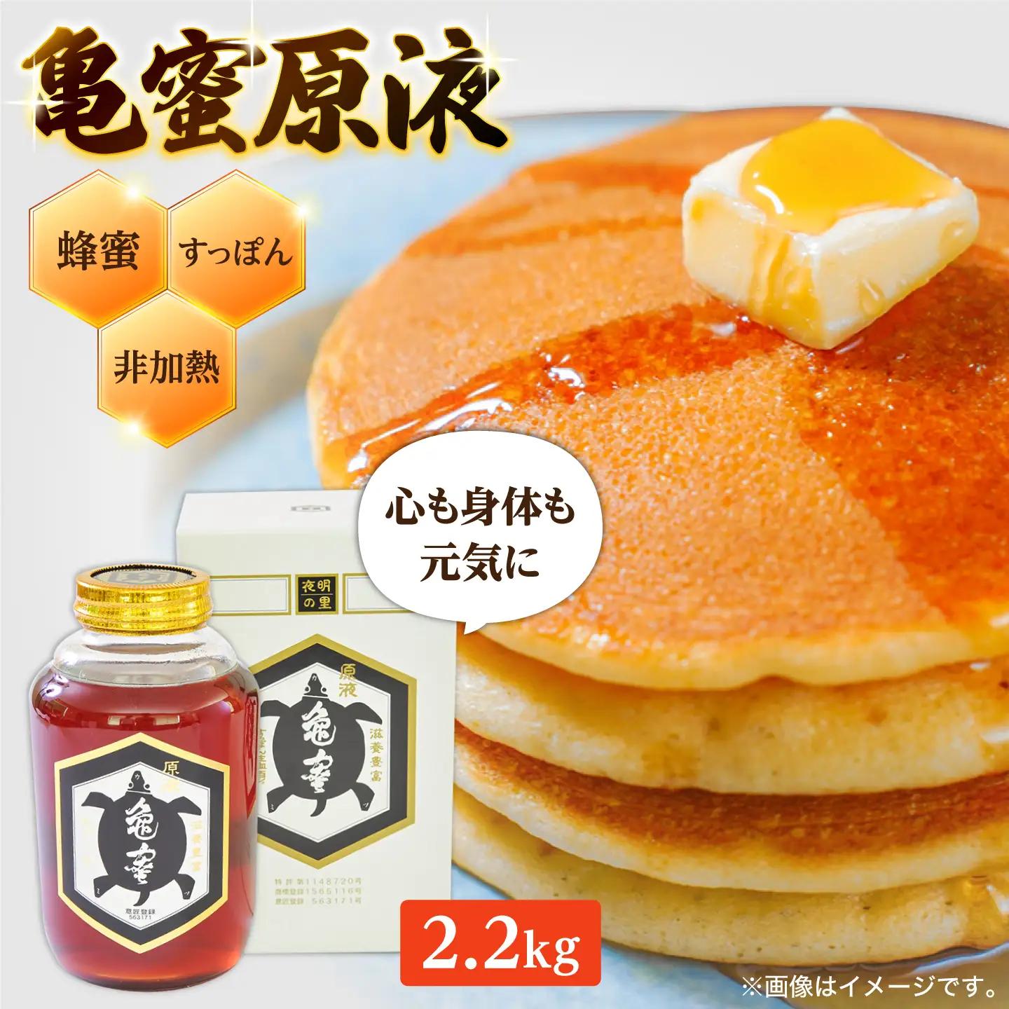 【お中元対象】亀蜜原液2.2kg 日田市 はちみつ 国産 ハチミツ[AREN004]
