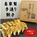 【ふるさと納税】自家製 手造り 餃子 20個入り 2箱 ギョウザ　【鹿沼市】