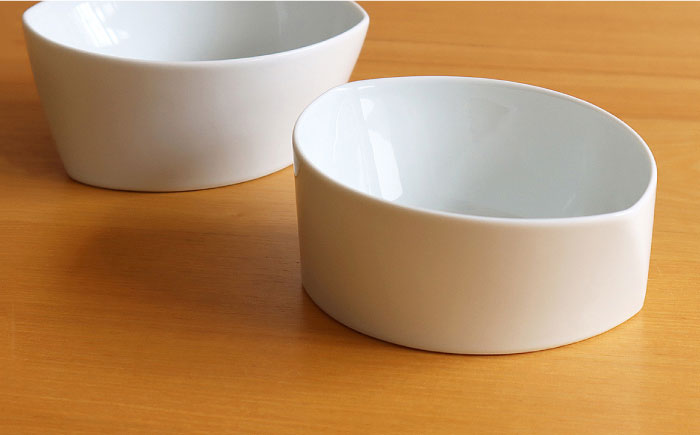 【白山陶器】【グッドデザイン賞受賞】リーヴズデザートカップ 小鉢 白磁 2枚セット【波佐見焼】[TA119]