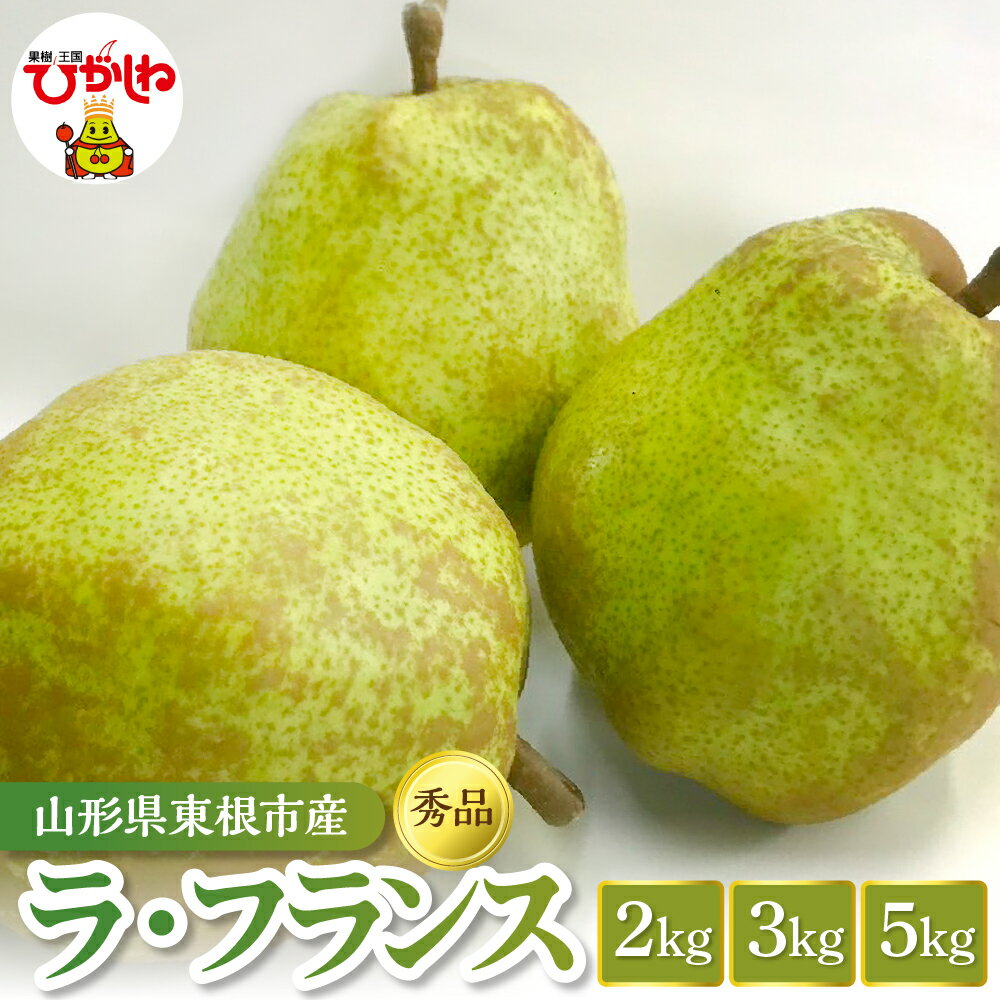 【ふるさと納税】2026年産 先行受付 ラ・フランス 秀品 ( 選べる内容量： 2kg / 3kg / 5kg )| 洋なし 洋梨 洋ナシ 西洋梨 ラフランス フルーツ 果物 くだもの お取り寄せ グルメ ご当地 特産 産地 直送 農家直送 産地直送 山形県 東根市