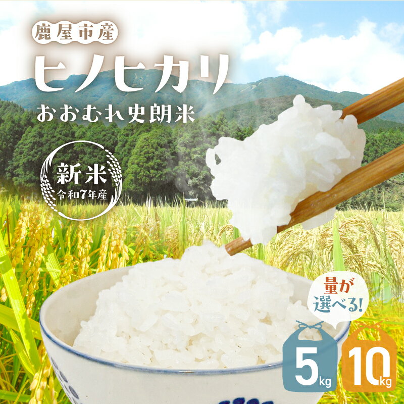 【ふるさと納税】＜量が選べる＞おおむれ史朗米 新米 7年産 5kg 10kg ヒノヒカリ 国産 鹿児島県産 鹿屋市産 米 白米 ご飯 ごはん マーケティングビー 鹿児島 鹿屋市 おすすめ ランキング プレゼント ギフト