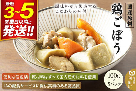 鶏ごぼう 100g×5パック 国産原料