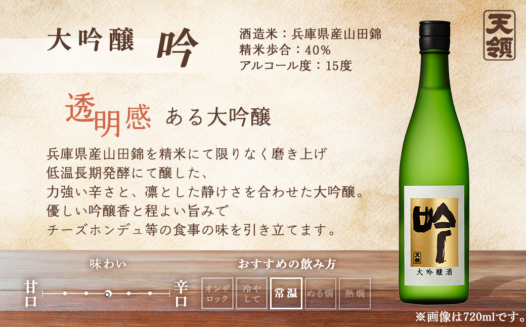 【天領酒造】「大吟醸」セット お酒 日本酒 下呂温泉【2-16】