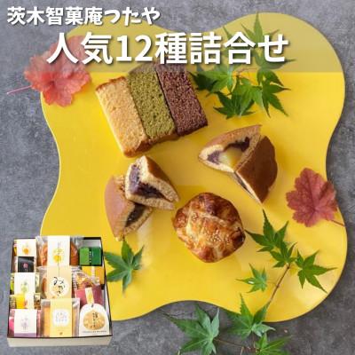 ふるさと納税 茨木市 つたや人気製品お試しセット12個入り　和洋折衷菓子