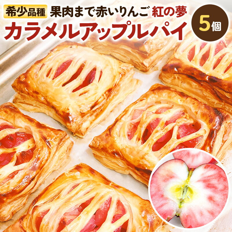 【ふるさと納税】紅の夢カラメルアップルパイ 5個入りセット