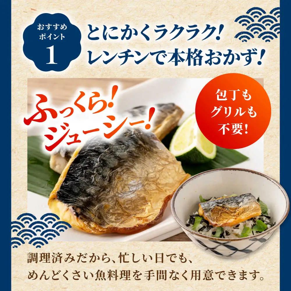 レンチン 塩サバ ハーフカット 10パック/ 小分け 〈嬉しい骨なし〉 脂ののった 鯖 お弁当サイズ サバ 魚 レンジで簡単調理 【興洋フリーズ株式会社】[ATBX137]