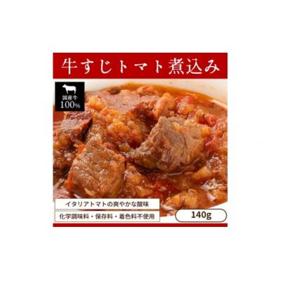 ふるさと納税 春日井市 お試し【レトルト食品】牛すじトマト煮込み(140g×2パック)