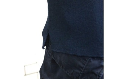 体にやさしいニットポロシャツ ネイビーM 新潟県 五泉市 有限会社桜井メリヤス工場