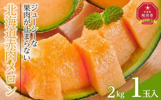 【先行予約】北海道赤肉メロン　2kg　1玉入り（2025年7月下旬～発送予定）_04753