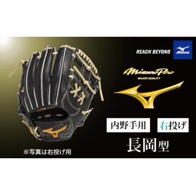 ふるさと納税 宍粟市 ミズノプロ 硬式用 野球グラブ 内野手用 長岡 型(右投げ)AO76