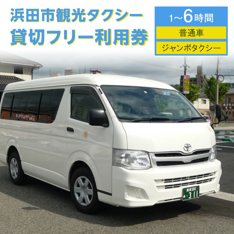 【ふるさと納税】浜田市観光タクシー貸切 フリー 利用券 【普通車・ジャンボタクシー／1時間～6時間】 選べる 人数 時間 4人～9人 1時間～6時間 貸切 フリー 利用券 チケット 旅行 島根県 便利 観光 ドライブ 乗車券 移動 プレゼント 帰省 お盆