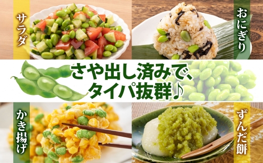 定期便 隔月 2回 冷凍 むき枝豆 計2kg (500g×2袋)×2 茨城県産 枝豆 訳あり 不揃い えだまめ えだ豆 ご飯 おかず サラダ つまみ おやつ 小分け 日常使い フードロス削減 SDGs