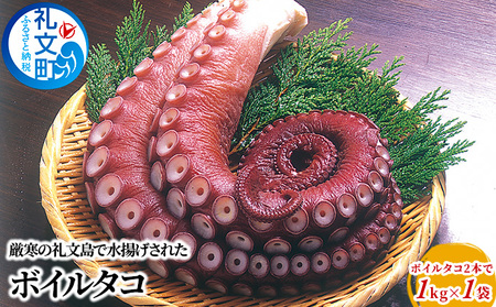 タコ足 礼文島産 ボイルタコ足 タコ足【2本入 約1kg】