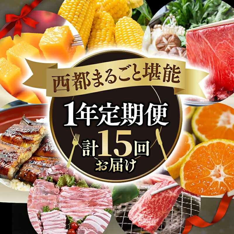 【ふるさと納税】【定期便】1年西都まるごと堪能シルバーコース 1年（15品）＜1-4a＞ 【季節の定期便D】12ヶ月毎月届く 西都まるごと堪能セット15品お届け！マンゴー 宮崎牛 うなぎ 牛肉 すき焼き 地鶏 鍋等