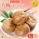 【ふるさと納税】紀州南高梅 天梅(そらうめ)はちみつ 1kg 塩分約7％ A級品 大粒5Lサイズ / 梅干し 梅干 うめぼし 南高梅 はちみつ梅 はちみつ梅干し 国産 梅 うめ ウメ 健康 ご飯のお供 和歌山県 田辺市