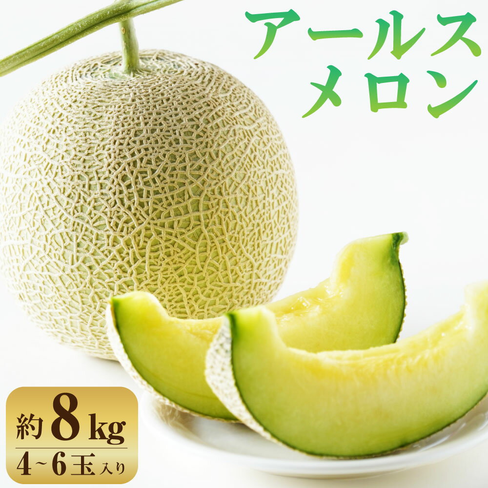 【ふるさと納税】アールスメロン 約8kg 4～6玉 メロン 果物 フルーツ 茨城県 神栖市 送料無料【2025年10月下旬より発送開始】