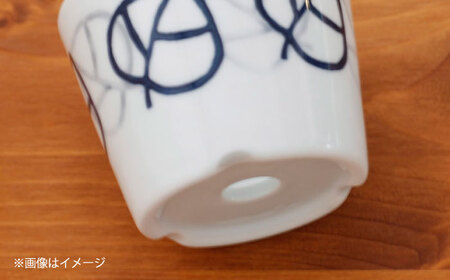 【波佐見焼】 ミニ植木鉢 背高木立・手描フラワー・リーフ 3柄セット 【Cheer house】[AC292]