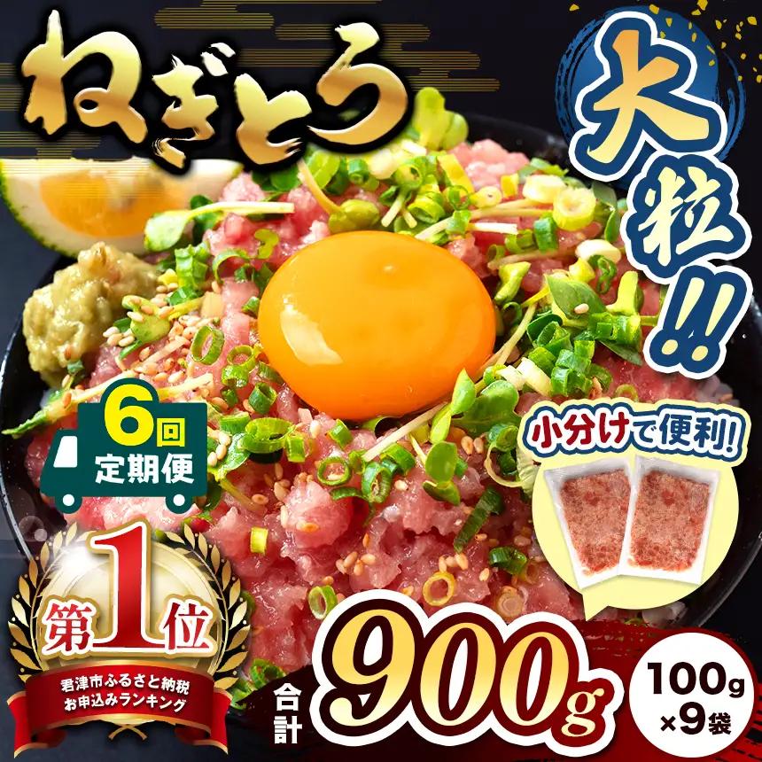 【 定期便 ・ 6ヶ月 】 新登場！小分け 100g パック さらに使いやすくなりました♪ 清幸丸水産 大人気！ ねぎとろ 900g | ネギトロ とろ 鮪 海鮮 魚介 魚 人気 小分け 人気 定番 ご飯 オススメ 千葉県 君津市 きみつ