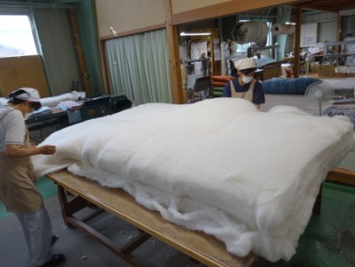 極上純綿　もめん布団　掛敷セット　(みやび柄・赤)【CW100W1】