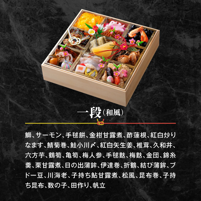 名鉄小牧ホテルのおせち料理(和風一段)冷蔵 33品 2～3人前 2027年　解凍不要 ホテル特製 伝統 おせち 2027 おせち料理 小牧市 お節 冷蔵おせち 人気 新春 迎春おせち ［018M04］