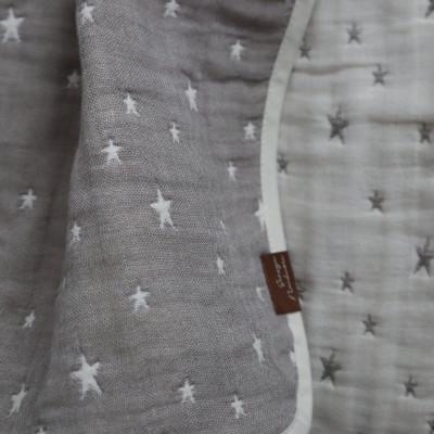 ふるさと納税 泉佐野市 泉州南部織 ふわふわ6重ガーゼマルチケット-Sサイズ-(星柄/グレージュ)G1895 |  | 03