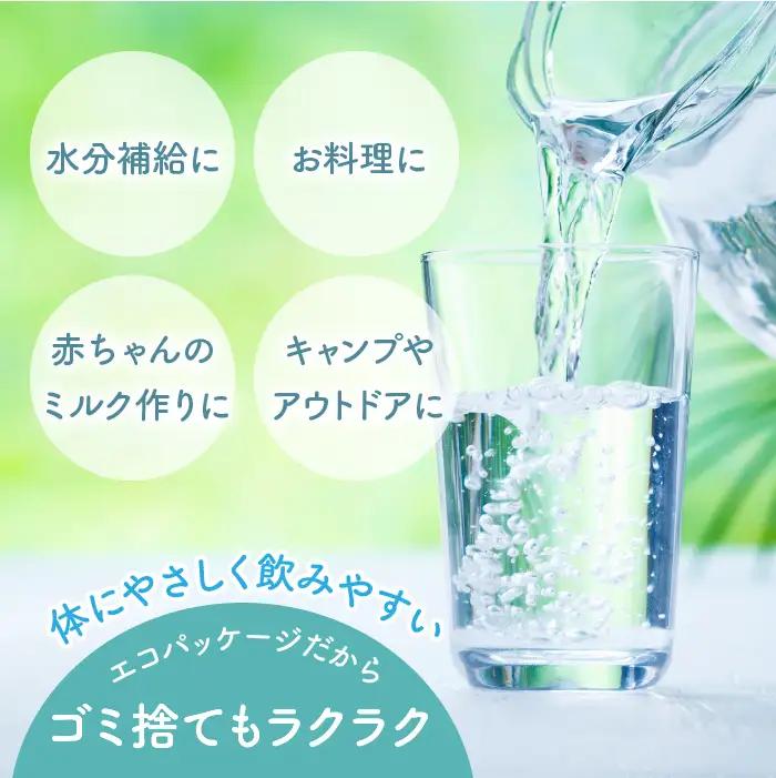 【山梨　道志村の天然水】doshiwater (2l×6袋×2箱)　初回のみ専用ウォーターケース付【10回定期】DSF005
