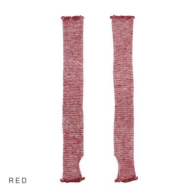 ふるさと納税 田原本町 アームウォーマー ニュアンスカラー レッド